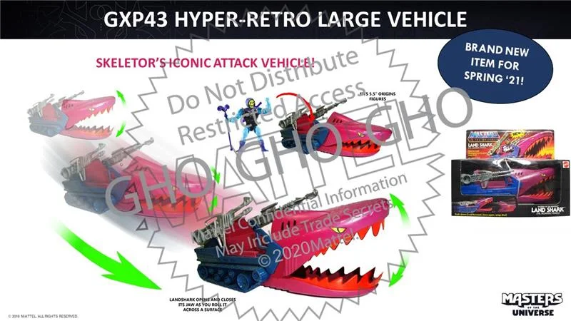 MASTERS OF THE UNIVERSE ORIGINS LAND SHARK