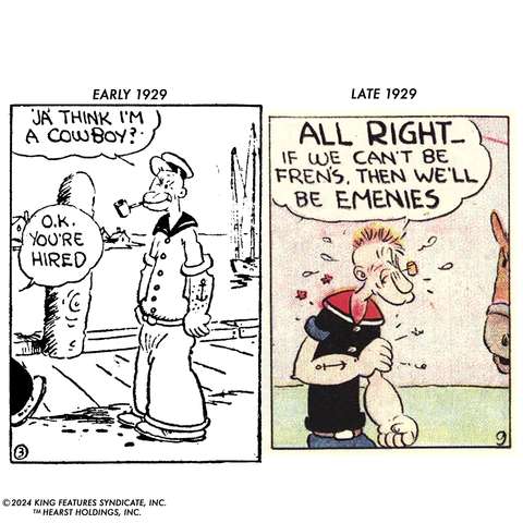 POPEYE WAVE 3 POPEYE 1ST APP WHITE SHIRT