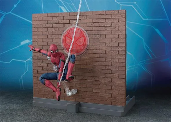 S.H. FIGUARTS - SPIDER-MAN HOMECOMING W/ACT WALL