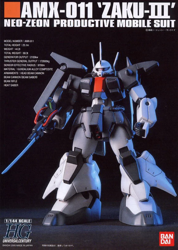 1/144 HGUC 014 ZAKU III CUSTOM AMX-011