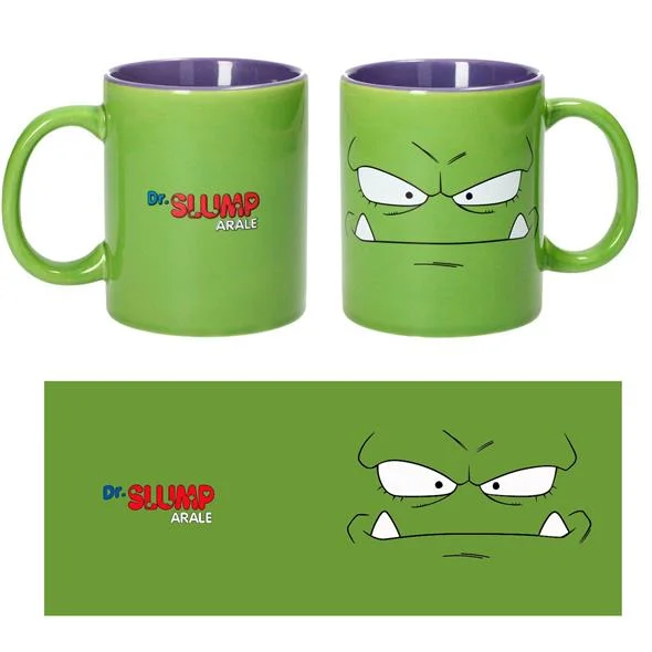 KING NIKOCHAN GREEN-PURPLE CERAMIC MUG DR SLUMP