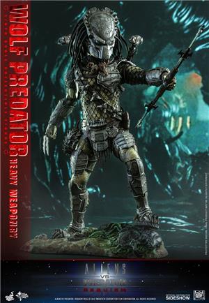 1/6 HOT TOYS - ALIENS VS PREDATOR REQUIEM: WOLF PREDATOR HEAVY WEAPONRY