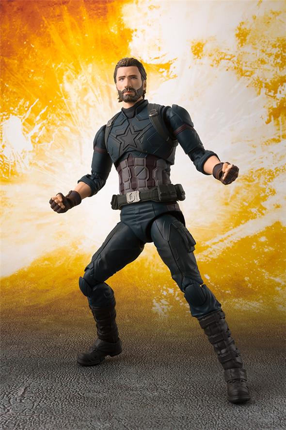 S.H. FIGUARTS - AVENGERS: INFINITY WAR CAP AMERICA & TAMASHII EFFECT EXPLOSION
