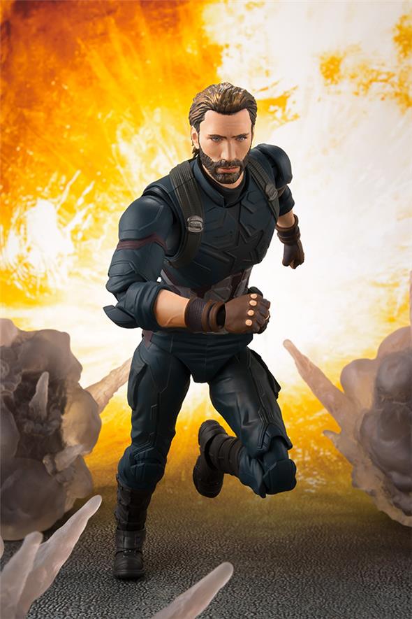 S.H. FIGUARTS - AVENGERS: INFINITY WAR CAP AMERICA & TAMASHII EFFECT EXPLOSION