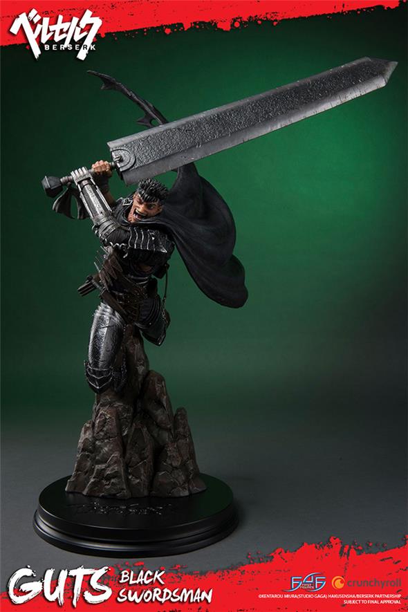 BERSERK GUTS BLACK SWORDSMAN STATUE