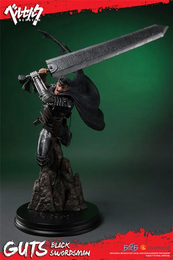 BERSERK GUTS BLACK SWORDSMAN STATUE