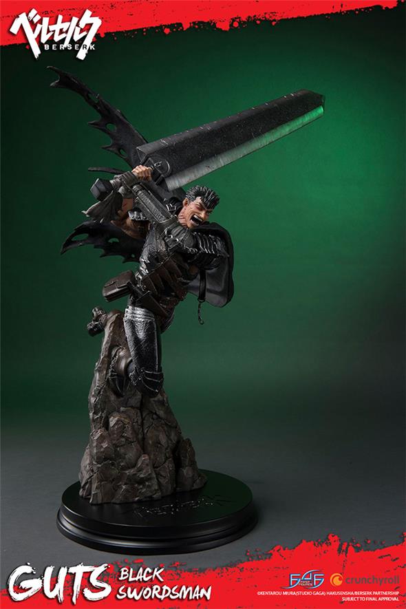 BERSERK GUTS BLACK SWORDSMAN STATUE