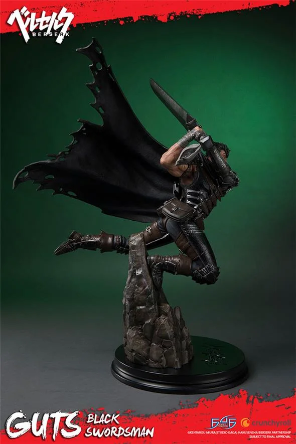 BERSERK GUTS BLACK SWORDSMAN STATUE