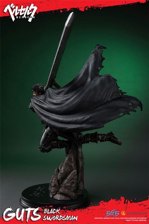 BERSERK GUTS BLACK SWORDSMAN STATUE