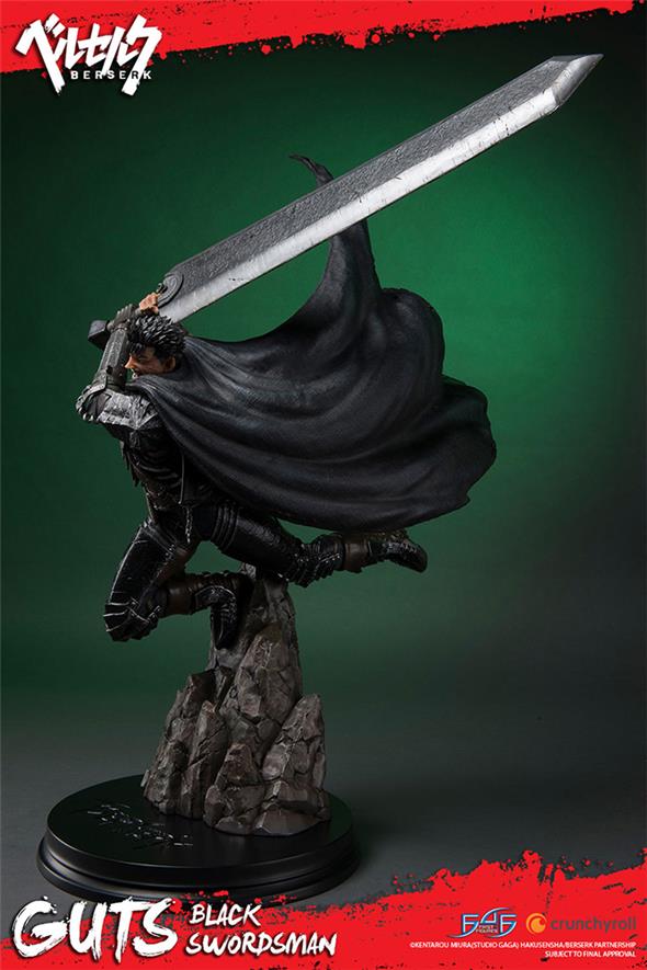 BERSERK GUTS BLACK SWORDSMAN STATUE