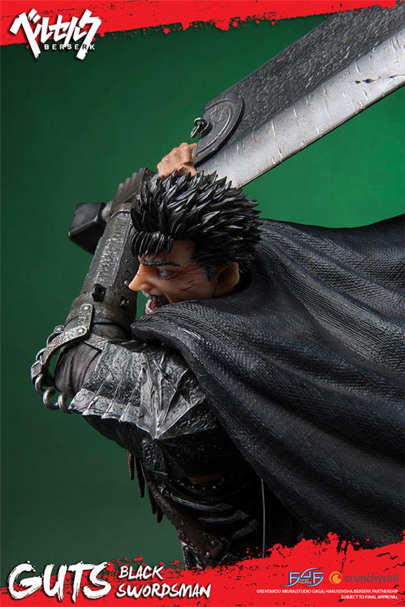 BERSERK GUTS BLACK SWORDSMAN STATUE