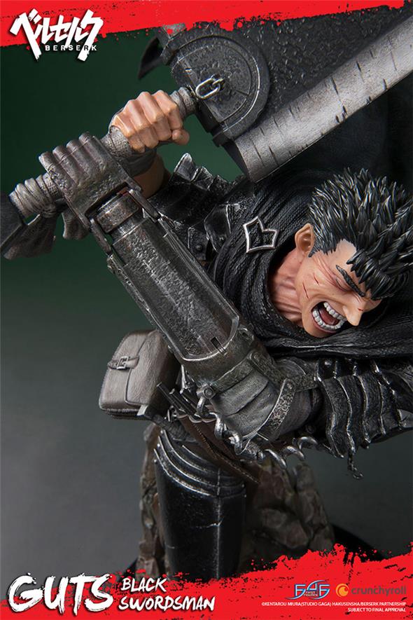 BERSERK GUTS BLACK SWORDSMAN STATUE