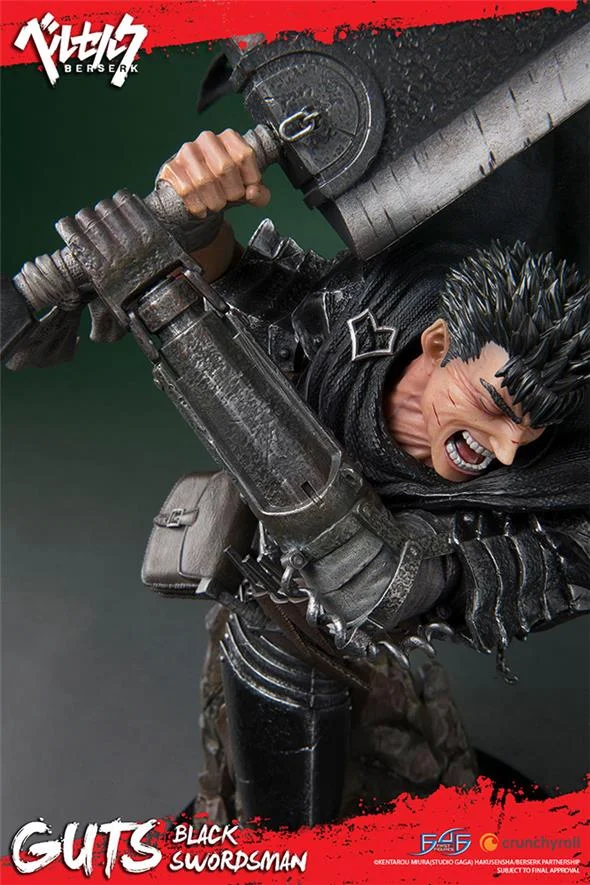 BERSERK GUTS BLACK SWORDSMAN STATUE