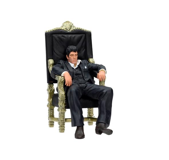 MOVIE ICONS - SCARFACE SITTING TONY MONTANA FIGURE