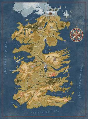 GAME OF THRONES - CERSEI LANNISTER WESTEROS MAP PUZZLE