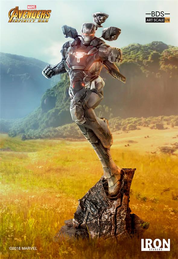 1/10 IRON STUDIOS - AVENGERS I. W. WAR MACHINE ART STATUE