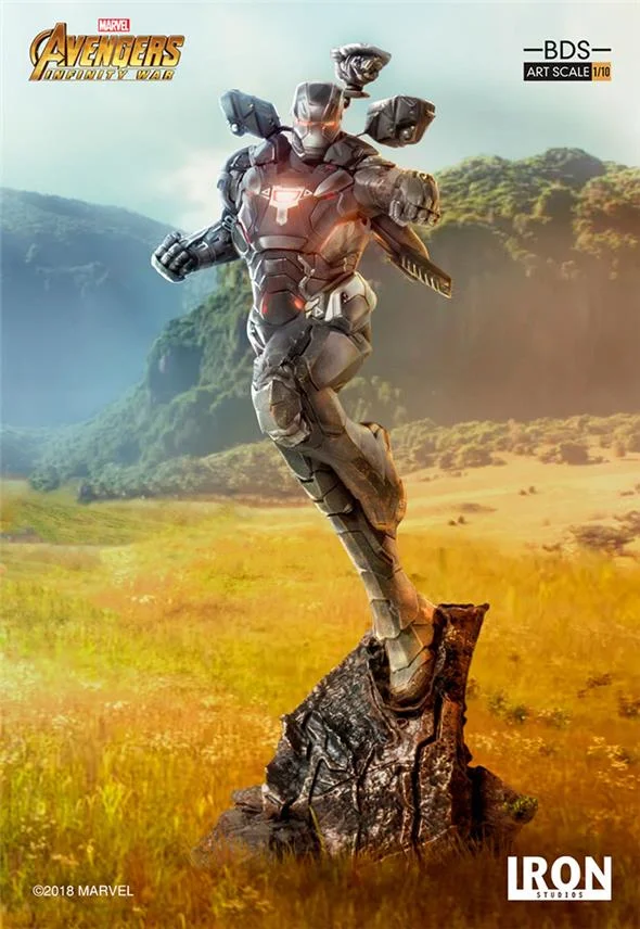 1/10 IRON STUDIOS - AVENGERS I. W. WAR MACHINE ART STATUE