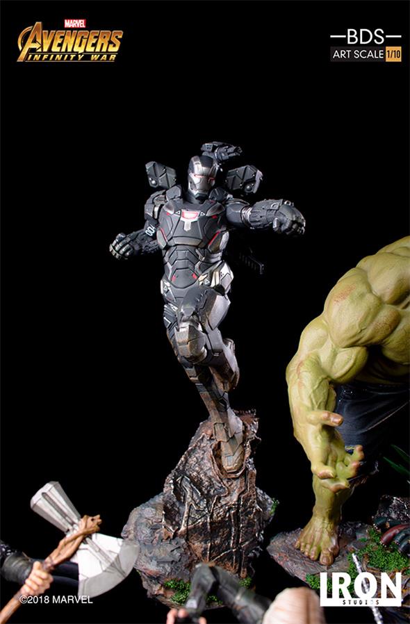 1/10 IRON STUDIOS - AVENGERS I. W. WAR MACHINE ART STATUE