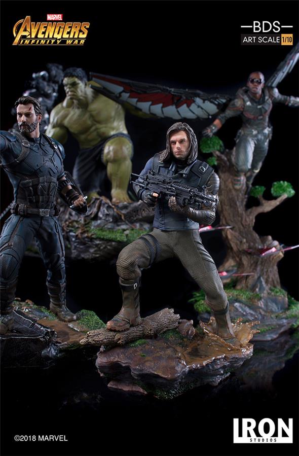 1/10 IRON STUDIOS - AVENGERS I. W. WINTER SOLDIER ART STATUE