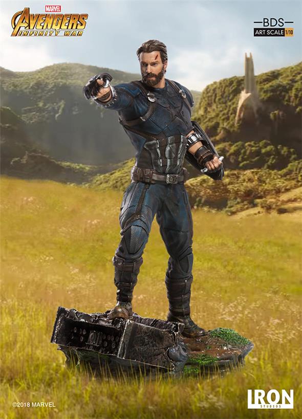 1/10 IRON STUDIOS - AVENGERS I. W. CAPTAIN AMERICA ART STATUE