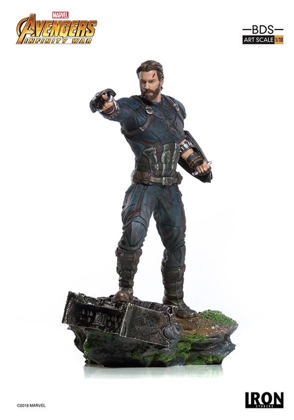 1/10 IRON STUDIOS - AVENGERS I. W. CAPTAIN AMERICA ART STATUE
