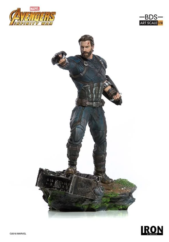 1/10 IRON STUDIOS - AVENGERS I. W. CAPTAIN AMERICA ART STATUE