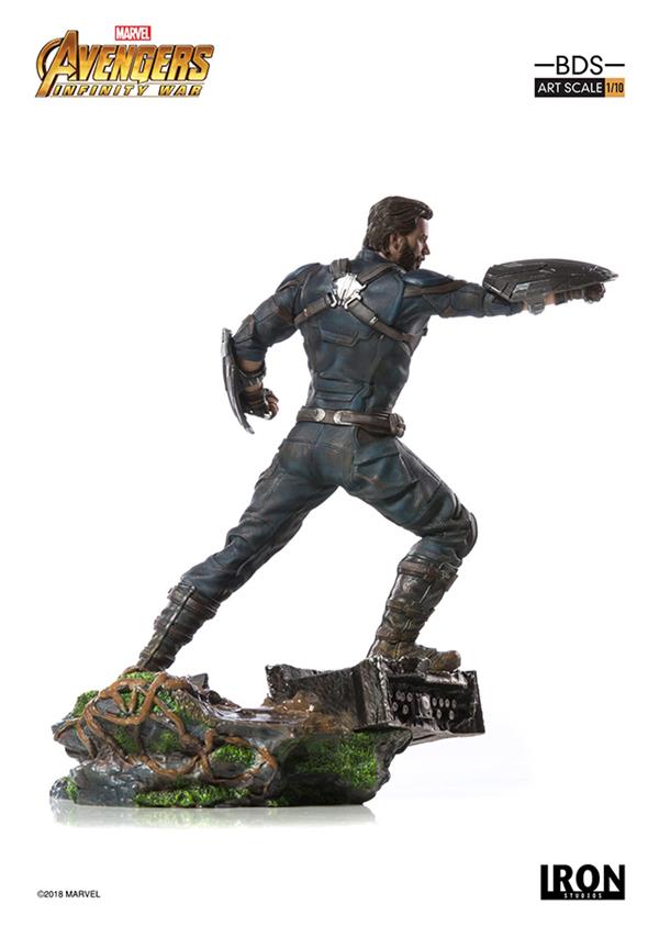 1/10 IRON STUDIOS - AVENGERS I. W. CAPTAIN AMERICA ART STATUE