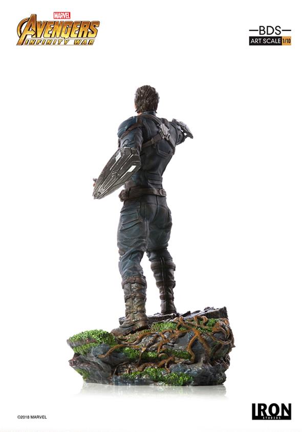 1/10 IRON STUDIOS - AVENGERS I. W. CAPTAIN AMERICA ART STATUE