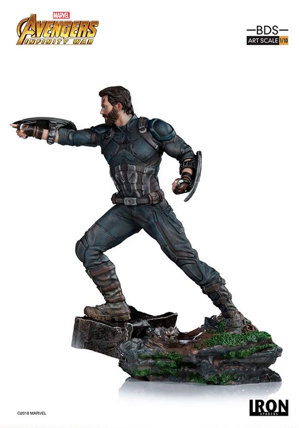 1/10 IRON STUDIOS - AVENGERS I. W. CAPTAIN AMERICA ART STATUE