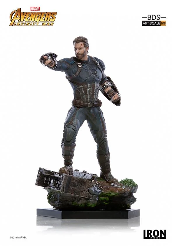 1/10 IRON STUDIOS - AVENGERS I. W. CAPTAIN AMERICA ART STATUE
