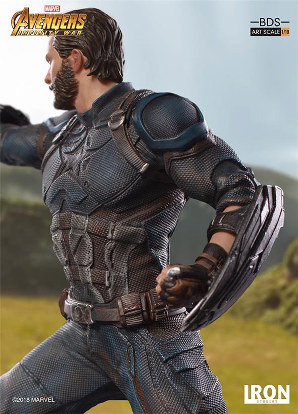 1/10 IRON STUDIOS - AVENGERS I. W. CAPTAIN AMERICA ART STATUE
