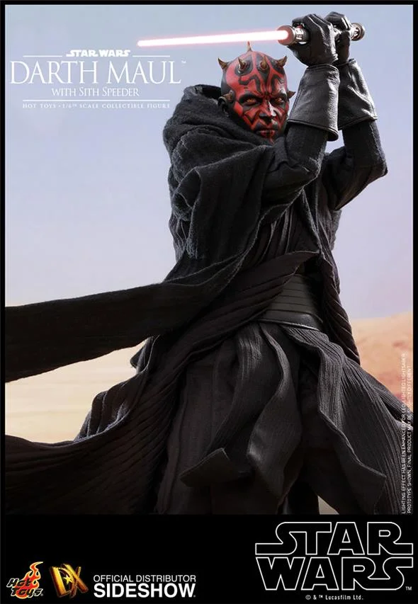 1/6 HOT TOYS - STAR WARS DARTH MAUL WITH SITH SPEEDER
