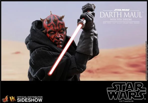 1/6 HOT TOYS - STAR WARS DARTH MAUL WITH SITH SPEEDER