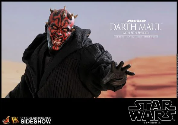 1/6 HOT TOYS - STAR WARS DARTH MAUL WITH SITH SPEEDER