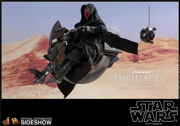 1/6 HOT TOYS - STAR WARS DARTH MAUL WITH SITH SPEEDER