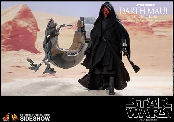 1/6 HOT TOYS - STAR WARS DARTH MAUL WITH SITH SPEEDER