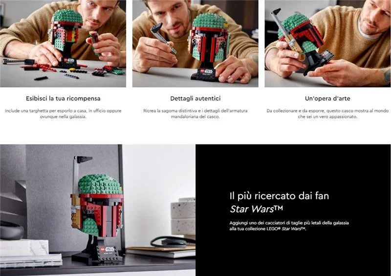 LEGO STAW WARS CASCO DI BOBA FETT #75277