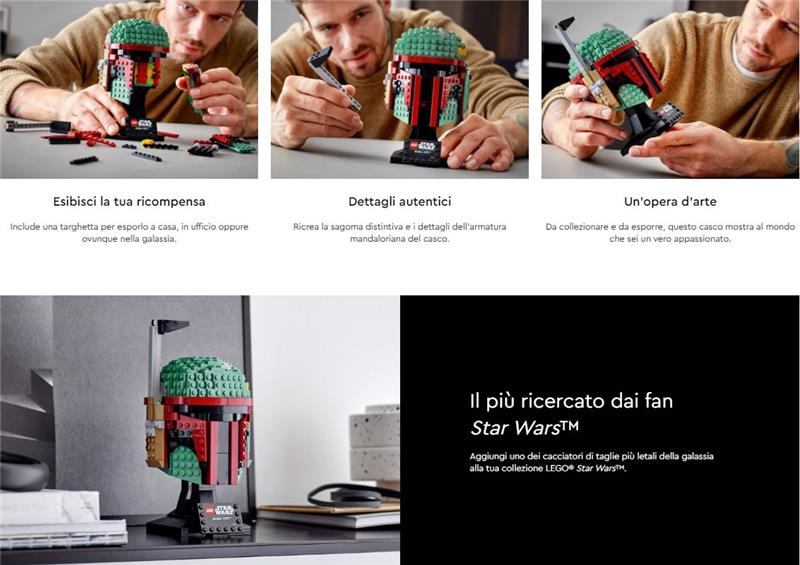LEGO STAW WARS CASCO DI BOBA FETT #75277