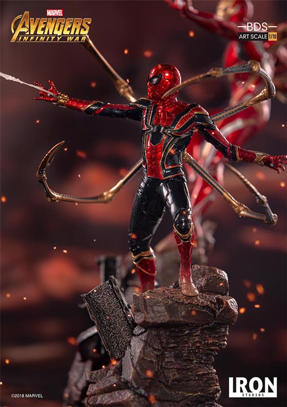 1/10 IRON STUDIOS - AVENGERS I. W. IRON SPIDER-MAN ART STATUE