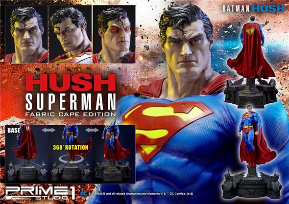 DC COMICS: BATMAN HUSH - FABRIC CAPE EDITION SUPERMAN STATUE