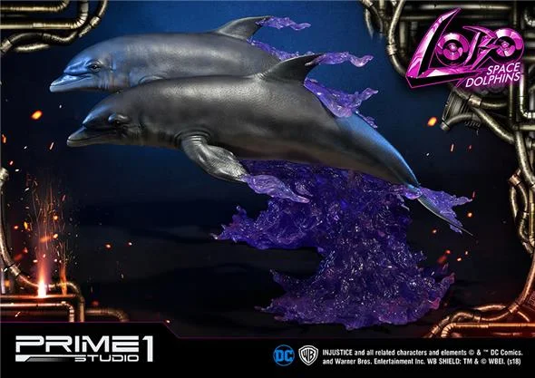 LOBO INJUSTICE SPACE DOLPHINS STATUE