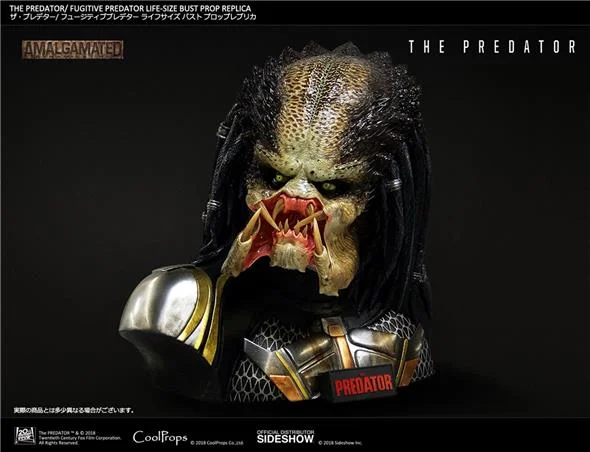 THE PREDATOR: FUGITIVE PREDATOR PROP REPLICA - LIFE SIZED BUST