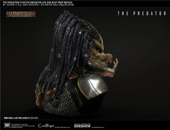 THE PREDATOR: FUGITIVE PREDATOR PROP REPLICA - LIFE SIZED BUST