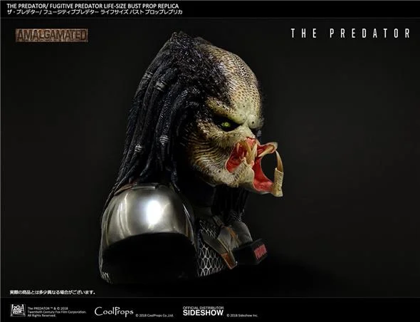 THE PREDATOR: FUGITIVE PREDATOR PROP REPLICA - LIFE SIZED BUST