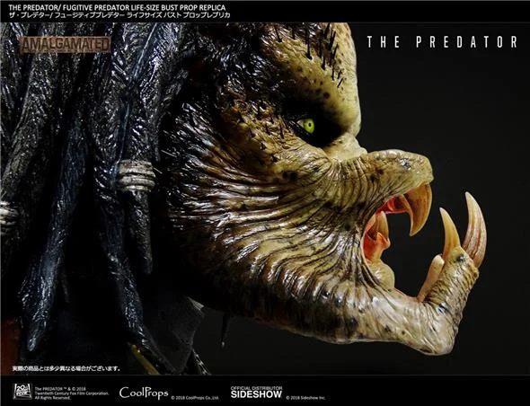 THE PREDATOR: FUGITIVE PREDATOR PROP REPLICA - LIFE SIZED BUST