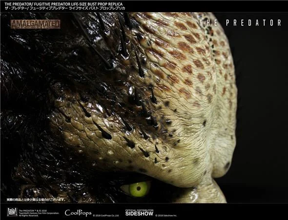THE PREDATOR: FUGITIVE PREDATOR PROP REPLICA - LIFE SIZED BUST