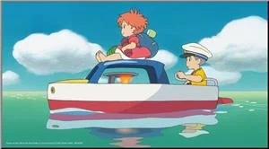 studio-ghibli-ponyo-and-sosuke-wood-panel