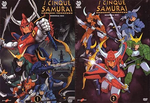 DVD - I CINQUE SAMURAI BOX 1 E 2 IN COMBO SERIE COMPLETA