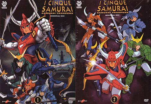 DVD - I CINQUE SAMURAI BOX 1 E 2 IN COMBO SERIE COMPLETA