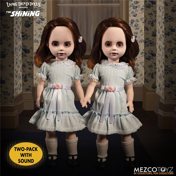 LIVING DEAD DOLL - SHINING TALKING GRADY TWINS FIGURE